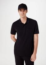 Camisa Polo Básica Masculina Em Piquet Com Bolso