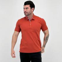 Camisa Polo Baumgarten Básica Manga Curta com Botão Masculina