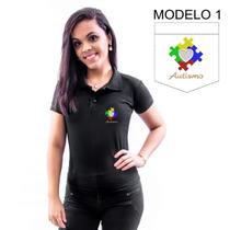 Camisa Polo Bordado Profissão Autismo