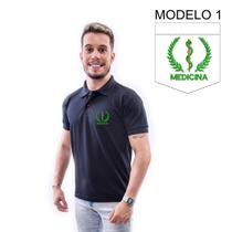 Camisa Polo Bordado Profissão Medicina