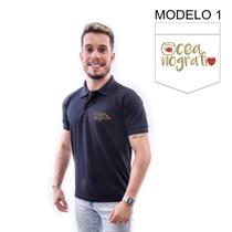 Camisa Polo Bordado Profissão Oceanografia