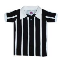 Camisa Polo Botão Liga Retrô Infantil Listrada 10
