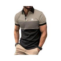 Camisa Polo Casual De Negócios Masculina De Verão Leve Com Manga Curta 2024 Clássica Simples