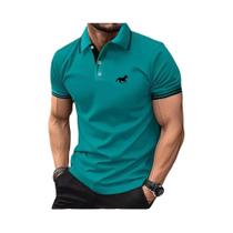 Camisa Polo Casual Masculina Super Grande De Manga Curta Com Botão E Gola, T-shirt De Verão S-3XL