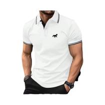 Camisa Polo Casual Masculina Super Grande De Manga Curta Com Botão E Gola, T-shirt De Verão S-3XL