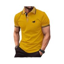 Camisa Polo Casual Masculina Super Grande De Manga Curta Com Botão E Gola, T-shirt De Verão S-3XL