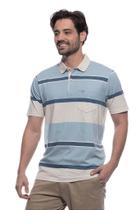 Camisa Polo Clássica Azul com Bolso Dockston - Confeccionada em 100% Algodão