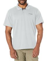 Camisa polo Columbia Utilizer para homens cinza frio tamanho L Camisa polo Columbia Utilizer para homens cinza frio tamanho L