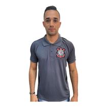 Camisa Polo Corinthians Dry Chumbo