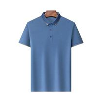 Camisa Polo De Algodão De Cor Sólida Masculina 2024 Verão Moda Manga Curta Negócios Lazer