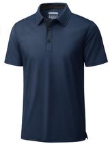 Camisa polo de golfe MAGCOMSEN para homens, ajuste seco e respirável Camisa polo de golfe MAGCOMSEN para homens, ajuste seco e respirável