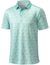 Camisa polo de golfe MAGCOMSEN para homens de secagem rápida com estampa engraçada