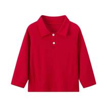 Camisa Polo De Manga Longa Em Cor Sólida Para Crianças, Casual, Para Meninos E Meninas Camisa Polo De Manga Longa Em Cor Sólida Para Crianças, Casual, Para Meninos E Meninas