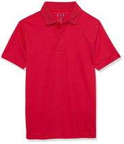 Camisa polo de rendimiento para niños IZOD uniforme escolar roja Camisa polo de rendimiento para niños IZOD uniforme escolar roja
