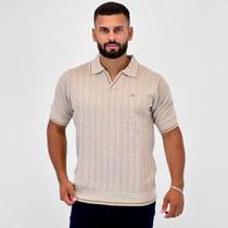 Camisa Polo Dixie em Tricot Manga Curta Masculina Camisa Polo Dixie em Tricot Manga Curta Masculina