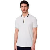 Camisa Polo Dudalina Colmeia In24 Off White Masculino