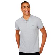 Camisa Polo Dudalina Essentials In24 Cinza Mescla Masculino