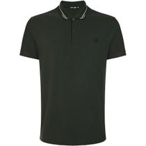 Camisa Polo Dudalina Jacquard In24 Verde Militar Masculino