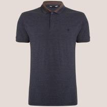 Camisa Polo Dudalina Piquet Frisos In25 Marinho Masculino