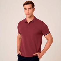 Camisa Polo Dudalina Piquet Jacquard Pr26 Roxo Masculino Camisa Polo Dudalina Piquet Jacquard Pr26 Roxo Masculino