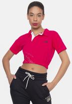Camisa Polo Ecko Feminina Cropped Especial Pink