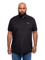 Camisa Polo Ecko Piquet Plus Size Preta Masculino Camisa Polo Ecko Piquet Plus Size Preta Masculino