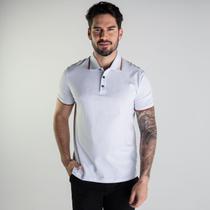 Camisa Polo Ellus Classic Frisos Branca