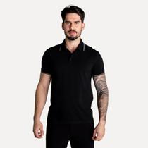 Camisa Polo Ellus Frisos Classic Preta