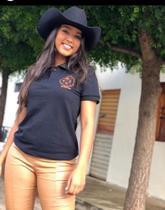 Camisa Polo em malha picket com bordado no peito Camisa Polo em malha picket com bordado no peito