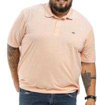 Camisa polo em piquet soft plus size retilínea, modelo 66448