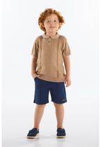 Camisa Polo em Tricot Infantil Up Baby Camisa Polo em Tricot Infantil Up Baby