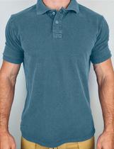 Camisa Polo Estonada Jeans Malha Piquet - Tamanhos P, M, G e GG Camisa Polo Estonada Jeans Malha Piquet - Tamanhos P, M, G e GG