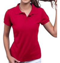 Camisa Polo Feminina Camiseta Gola Atacado Uniforme Piquet