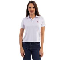 Camisa Polo Feminina Casual Poa Leve Gola Conforto Dia a Dia