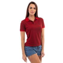 Camisa Polo Feminina Casual Poa Leve Gola Conforto Dia a Dia