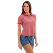 Camisa Polo Feminina Casual Poa Leve Gola Conforto Dia a Dia