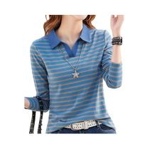 Camisa Polo Feminina Listrada