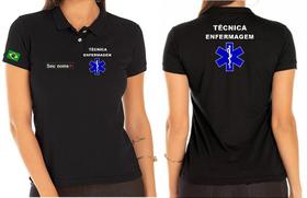 Camisa Polo Feminina Técnica de Enfermagem Bordado Camisa Polo Feminina Técnica de Enfermagem Bordado