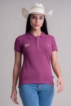 Camisa Polo Feminina Texas Farm - New Style - Cpf007 - Roxo Amora P
