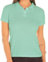 Camisa Polo Feminina Verde Claro - P.A.