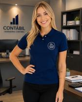 Camisa Polo Feminino Personalizada com Bordado da Sua Logomarca no Peito
