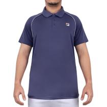 Camisa Polo Fila Tennis Line 2 Azul Carbono