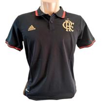 Camisa Polo Flamengo 23/24 Preta e Vermelha - Ad