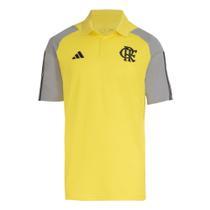 Camisa Polo Flamengo Adidas Treino 2024 Cor: Amarelo - Tamanho: G