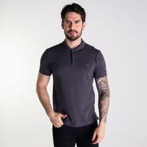 Camisa Polo Forum Algodão Pima Chumbo