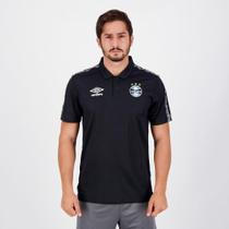 Camisa Polo Grêmio Viagem 21/22 Umbro Masculina - Preto