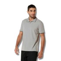 Camisa Polo Hering Masculina Piquet Regular Mescla - Preta