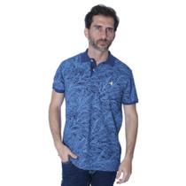 Camisa Polo Hipica Polo Club Full Print Flolhagem