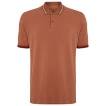 Camisa Polo Individual Piquet Frisos Ou25 Laranja Masculino