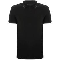 Camisa Polo Individual Slim Friso Ou24 Preto Masculino